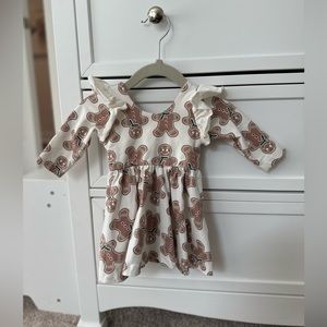 Monica and Andy Double Ruffle Gingerbread Dress